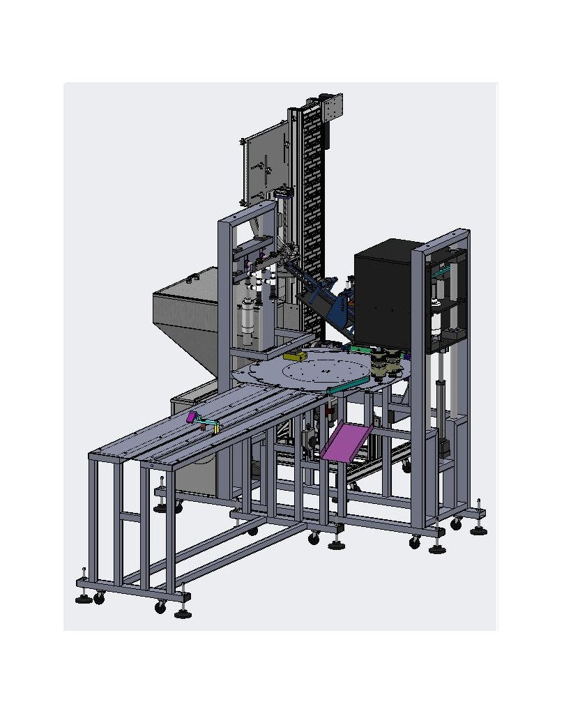 Filling Machine and Capping Machine Engineering Drawing